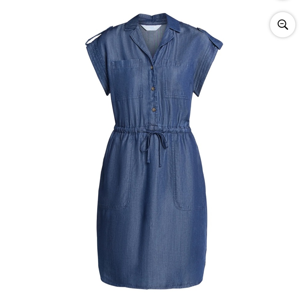 Time and Tru Blue Denim Shirt Dress size M NWT